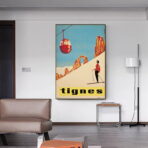 poster vintage tignes