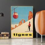 poster vintage tignes