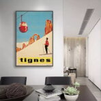 poster vintage tignes