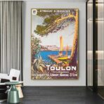 poster vintage tolone