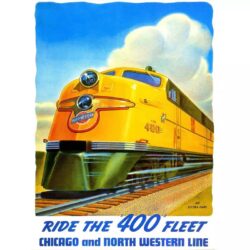 poster del treno vintage