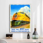 poster del treno vintage