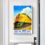 poster del treno vintage