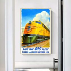 poster del treno vintage
