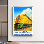 poster del treno vintage