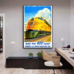 poster del treno vintage