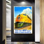 poster del treno vintage