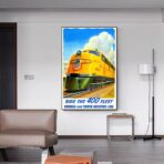 poster del treno vintage