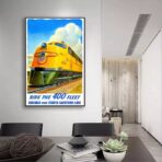 poster del treno vintage