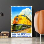 poster del treno vintage