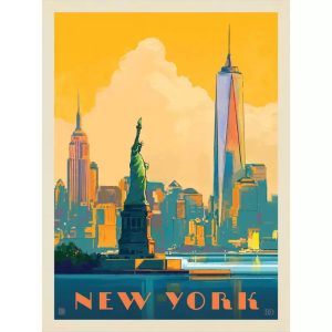 poster vintage degli stati uniti
