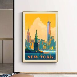 poster vintage degli stati uniti