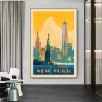 poster vintage degli stati uniti