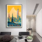 poster vintage degli stati uniti