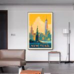 poster vintage degli stati uniti