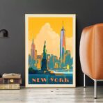 poster vintage degli stati uniti