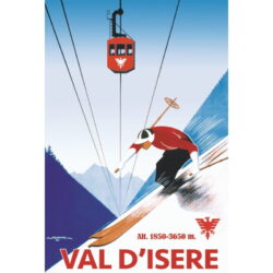 poster vintage val disere
