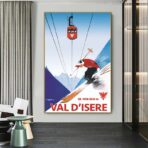 poster vintage val disere