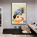 poster volkswagen vintage