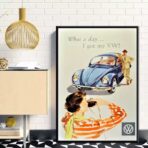 poster volkswagen vintage