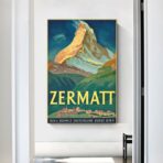 poster vintage zermatt