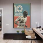 poster vintage zidane