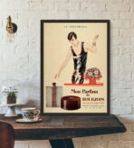 poster pubblicitario di profumi vintage