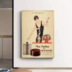 poster pubblicitario di profumi vintage
