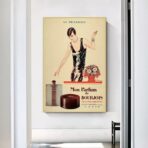 poster pubblicitario di profumi vintage
