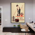 poster pubblicitario di profumi vintage