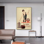 poster pubblicitario di profumi vintage