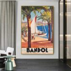 poster bandol vintage 1