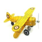 giocattolo vecchio aereo tole