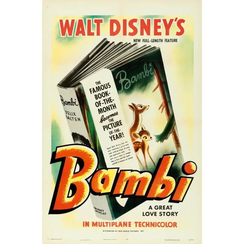 poster originale bambi poster originale bambi