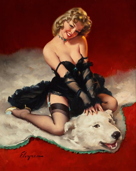 gil elvgren pin-up-art bear facts gil elvgren 1962
