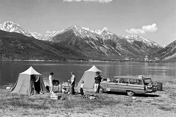 annees 50 aux etats-unis camping années 50