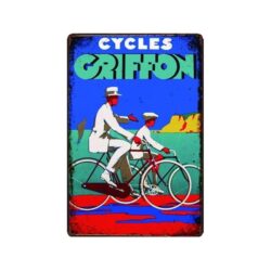 placca metallo cicli vintage grifone