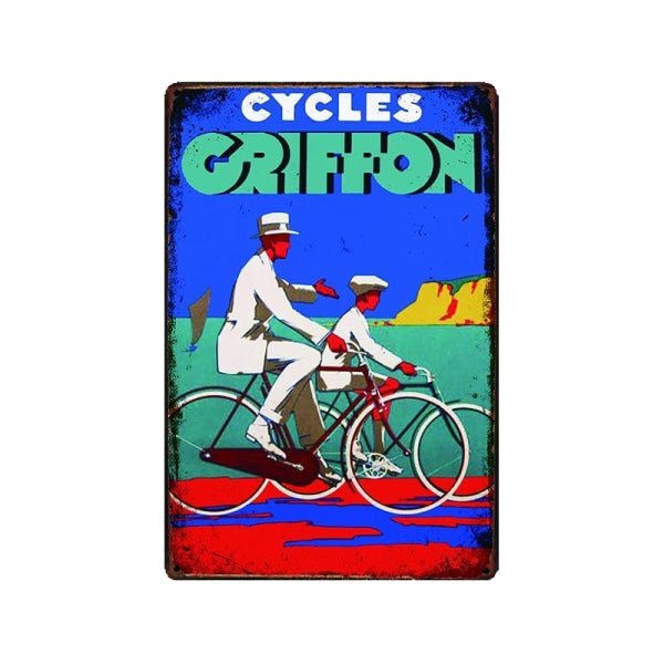 placca metallo cicli vintage grifone placca metallo cicli vintage grifone