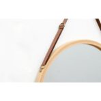 specchio barbiere legno