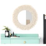 specchio rotondo macrame