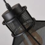 lampadario industriale nero