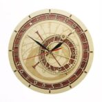 orologio astronomico in legno
