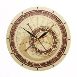 orologio astronomico in legno