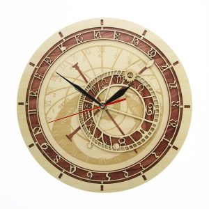orologio astronomico in legno