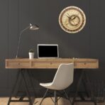 orologio astronomico in legno