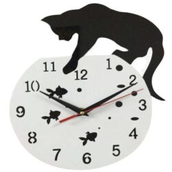 orologio da parete gatto