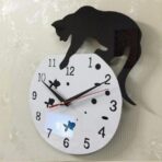 orologio da parete gatto