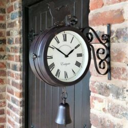 orologio da postazione esterna bifacciale