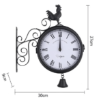 orologio da postazione esterna bifacciale