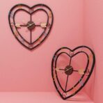 orologio da parete a forma di cuore